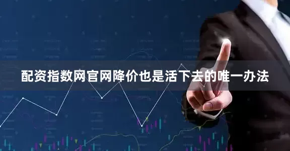 配资指数网官网降价也是活下去的唯一办法