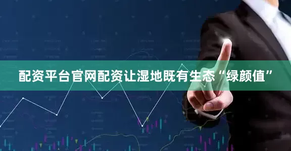 配资平台官网配资让湿地既有生态“绿颜值”